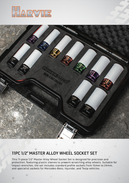 11PC 1/2” MASTER ALLOY WHEEL SOCKET SET