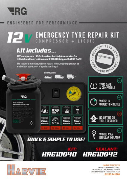 RG Tyre Sealant + Compressor